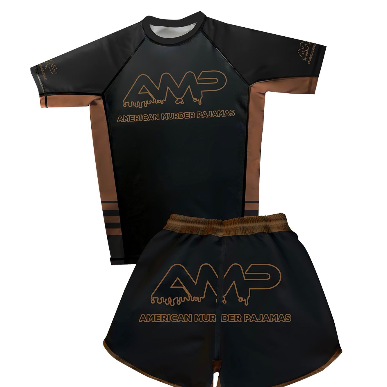 Night Drive Brown Shorts and Rashguard Preorder (Sold Separately)