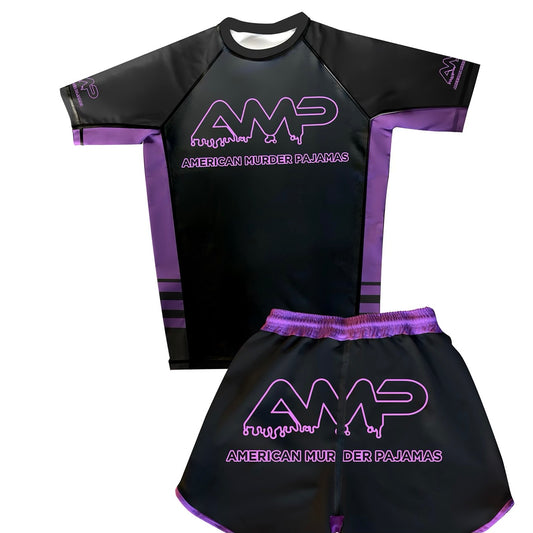 Night Drive Purple Shorts and Rashguard Preorder (Sold Separately)