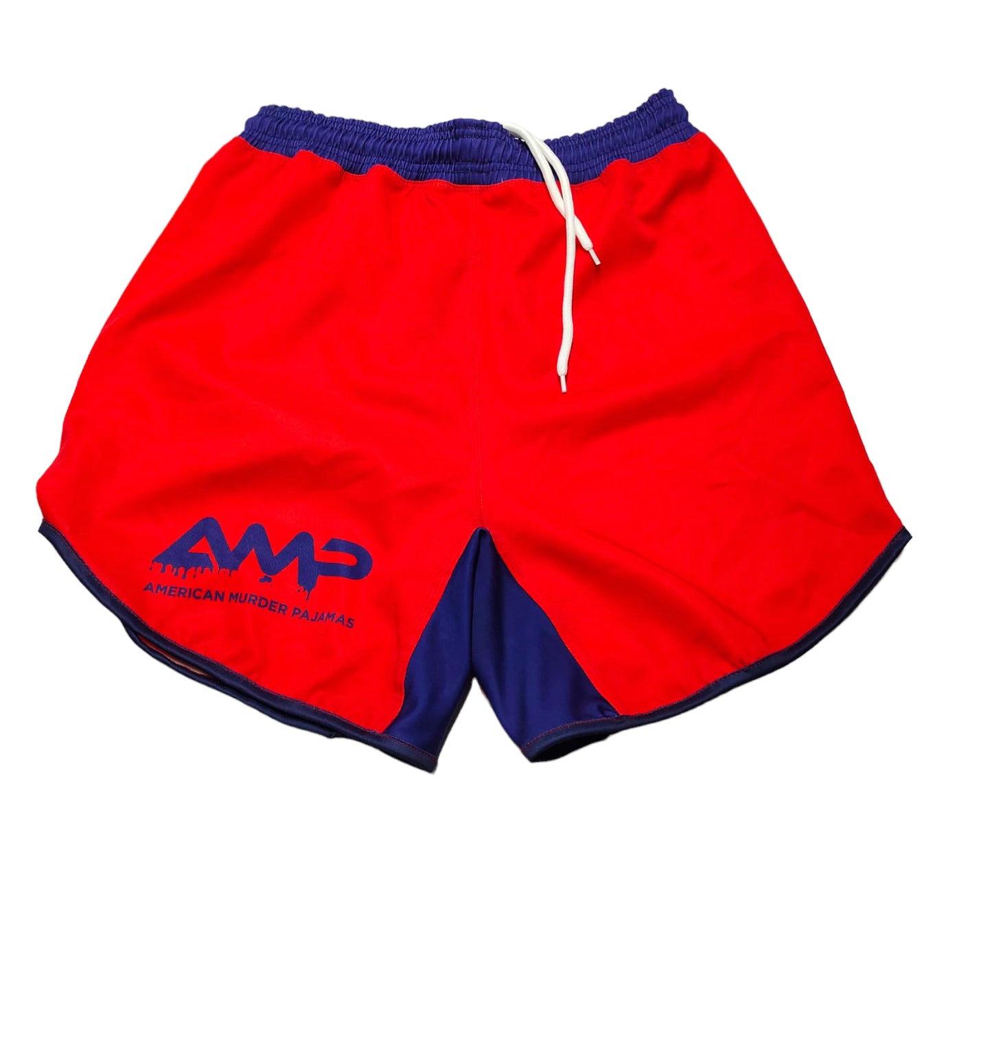 AMP Red with Blue Shorts